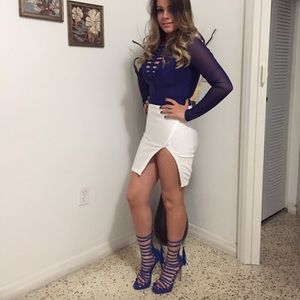 Blue Shoes and blouse